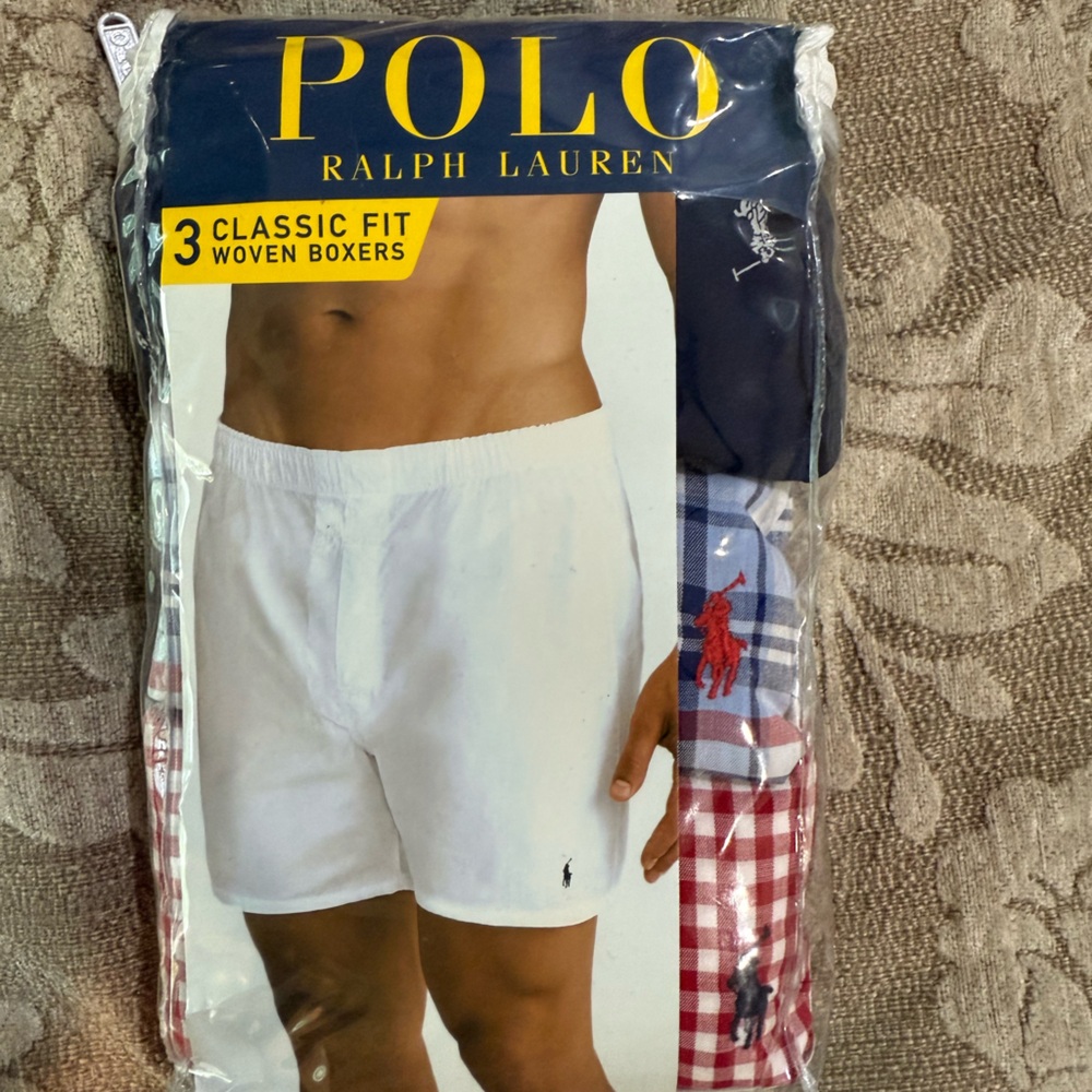 Ralph Lauren Red and Blue Boxers Underwear